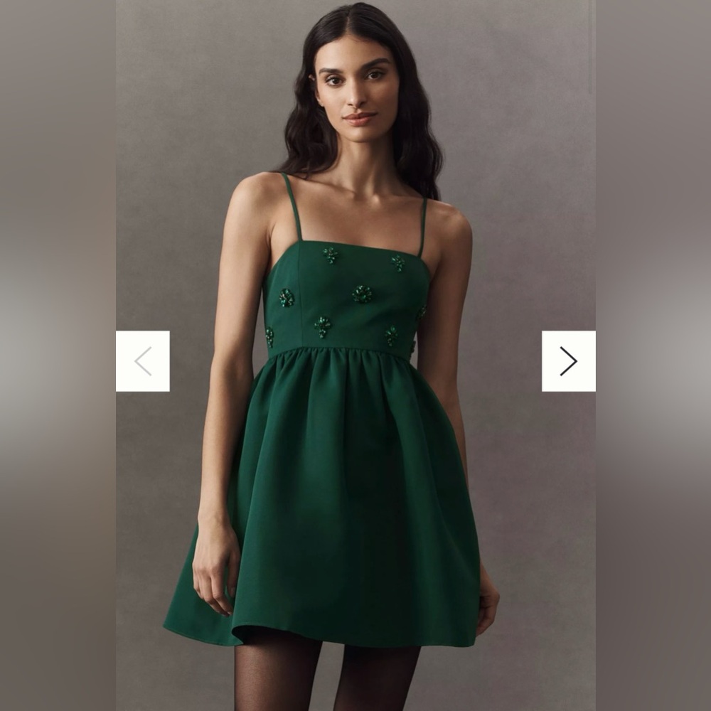 Sachin + Babi Green Floral Mini Dress NWT